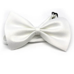 Bow Tie - Small Single layer Plain White