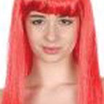 Wig - Long Straight With Fringe (Red)