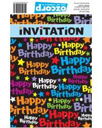 Invites - Birthday Multi Invitation Pad of 25