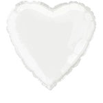 Foil Balloon 18" - Love Heart White