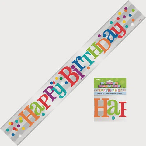 Banner - Happy Birthday Dots Foil Banner