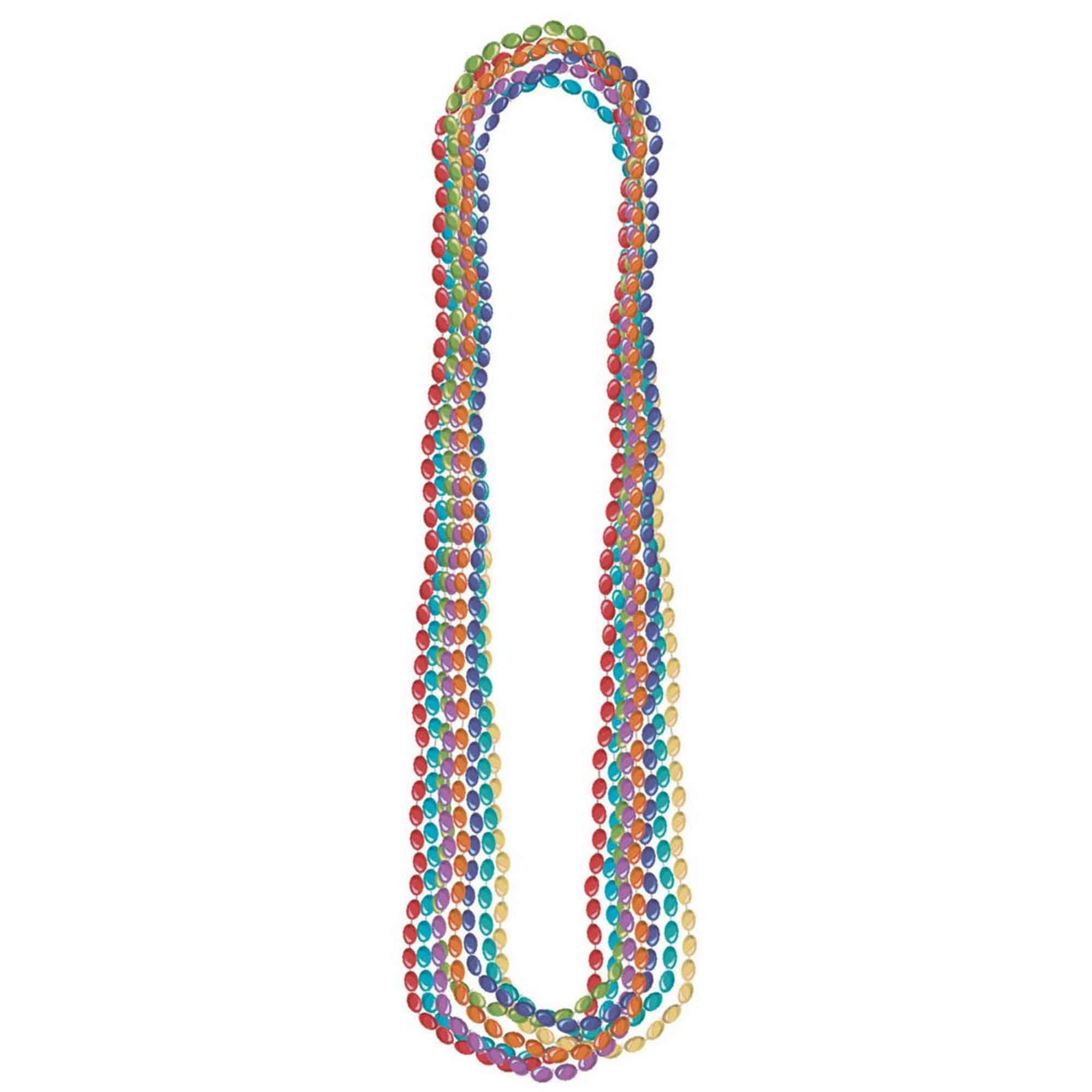 Bead Necklace - Metallic Rainbow