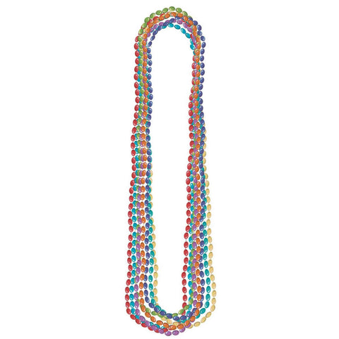 Bead Necklace - Metallic Rainbow