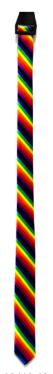 Tie - Long Slim Tie (Rainbow)