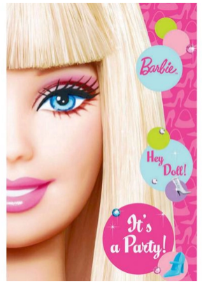 Invites - Barbie Invitation 8Pcs