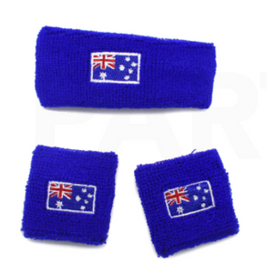 Sweatbands Set - Headband & Wristband Aussie