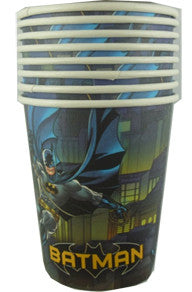 Printed Paper Cups - Batman Pk 8