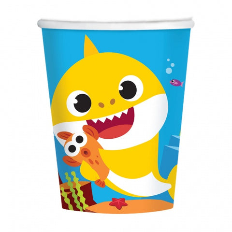 Paper Cups - Baby Shark Pk8