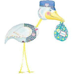 Foil Balloon Air Walker - Special Delivery Stork