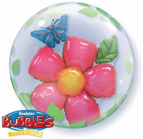 Double Bubble Balloon 24" - Flower