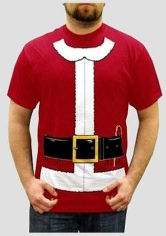 Costume - Santa T-Shirt Men's (Adult)