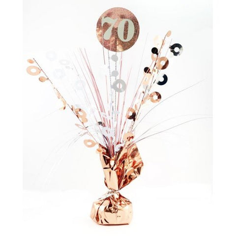 Centerpiece Weight - Rose Gold & White #70th