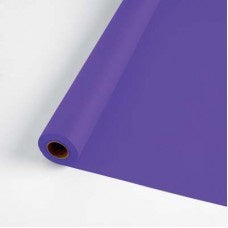 Tablecover Roll - Purple Plastic 1.22m x 30.44m