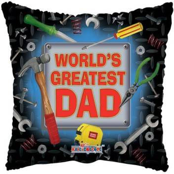 Foil Balloon 18" - World Greatest Dad Tools