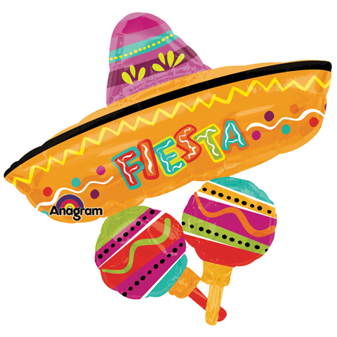 Foil Balloon Supershape - Mexican Fiesta Fun Cluster