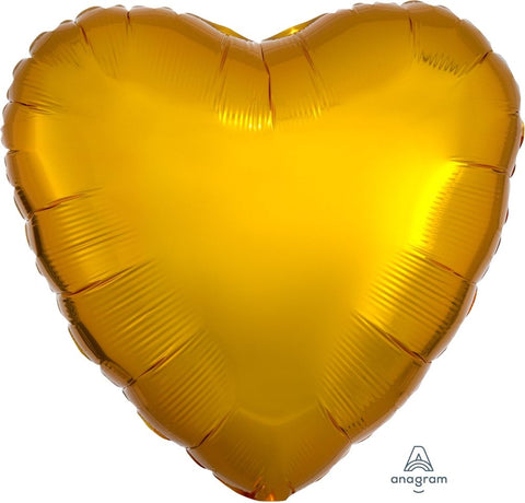 Foil Balloon 18" - Heart Metallic Gold