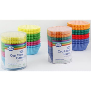 Cup Cake Cases - Coloured 200Pk
