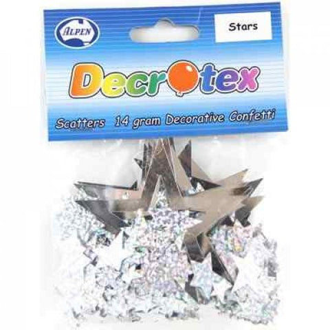 Confetti Scatters - Stars Silver 14g
