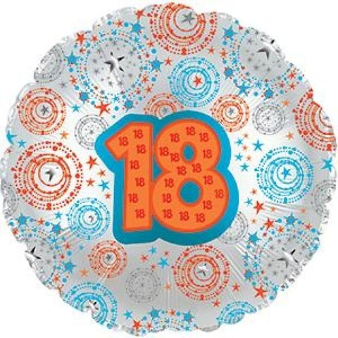 Foil Balloon 17"  - 18th Birthday