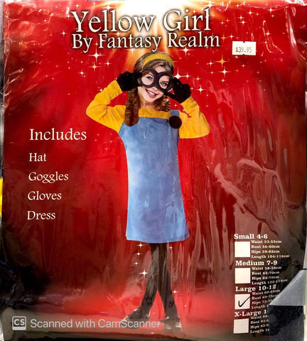 Costume - Child Yellow Girl (Minion)