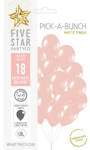 Latex Balloon 11" - Matte Peach 30cm Balloon 18pk