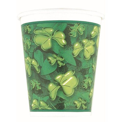 Paper Cups - St Patrick's Day Shamrock Pk 8