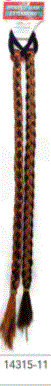 Long coloured braided hair extension(brown)