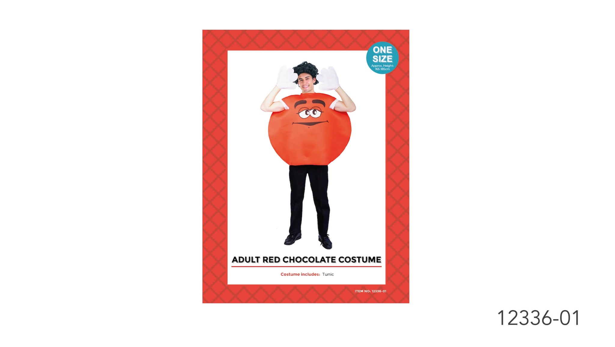 Adult Costume - Red Chocolate Costume-ONE SIZE