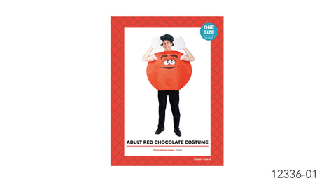 Adult Costume - Red Chocolate Costume-ONE SIZE