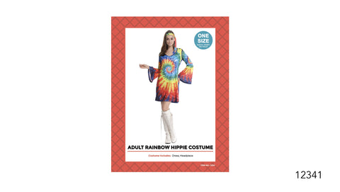 Costume -  Adult Rainbow Hippie Costume