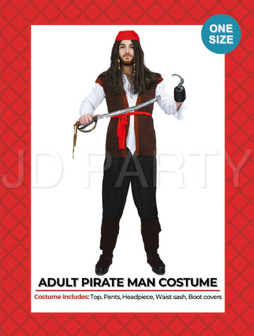 Adult Costume - Pirate Man