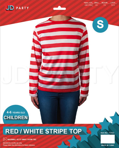 Costume -Red & White Stripe Top (Child)