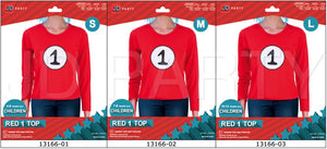 Costume - Red 1 Long Sleeve Top (Child)