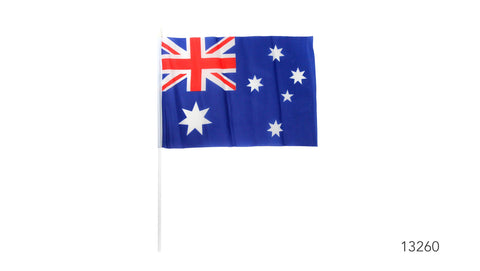 Australia Flag - Flag on Stick 30 x 43cm