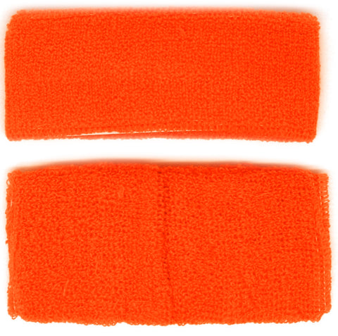 Sweatbands Set - Headband & Wristband Orange