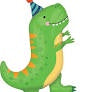Foil Balloon Supershape - Dinosaur Dinomite T-Rex
