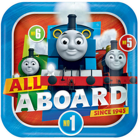 Paper Plate - Thomas All Aboard Square 8pk