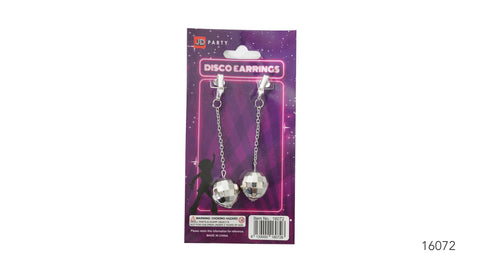 Earrings - Clip on disco ball
