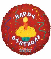 Foil Balloon 18" -  Cupcake Party