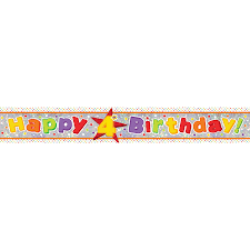Banner - Happy 4th birthday 2.7m