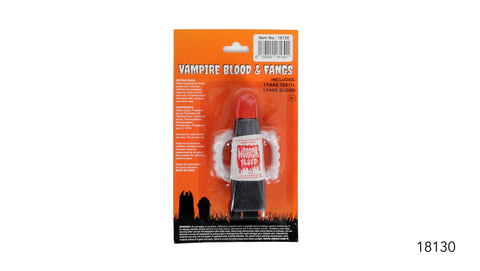 Fake Blood -  Horror Blood with Vampire Teeth