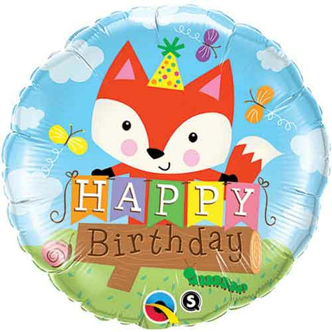 Foil Balloon 18" - Birthday Party Fox