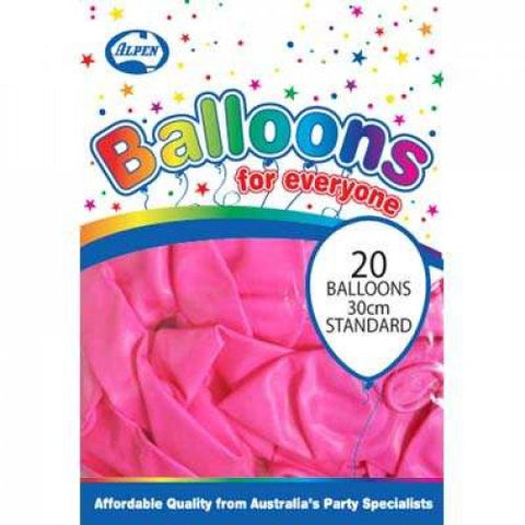 Latex Balloon 30cm - Standard Pink Pk20