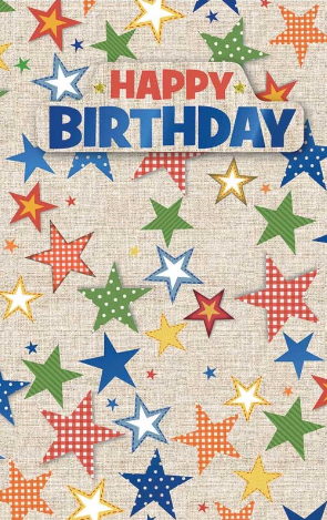 Card - Stars Happy Birthday