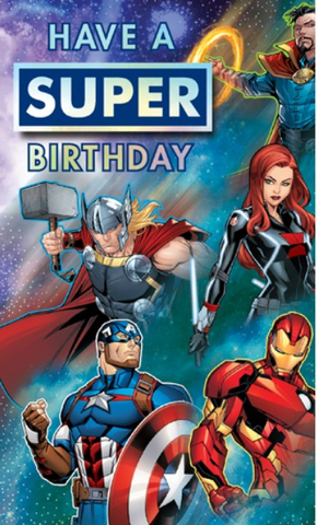 Birthday Card - Have a Super BD Avengers