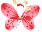 Butterfly Wing 3Pcs Set (Red)