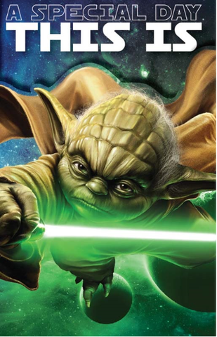 Birthday Card - Star War Yoda
