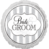 Foil Balloon 18" - Bride & Groom
