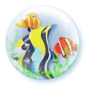 Double Bubble Balloon 24" - Sea Fish