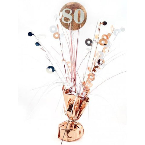 Centerpiece Weight - Rose Gold & White #80th